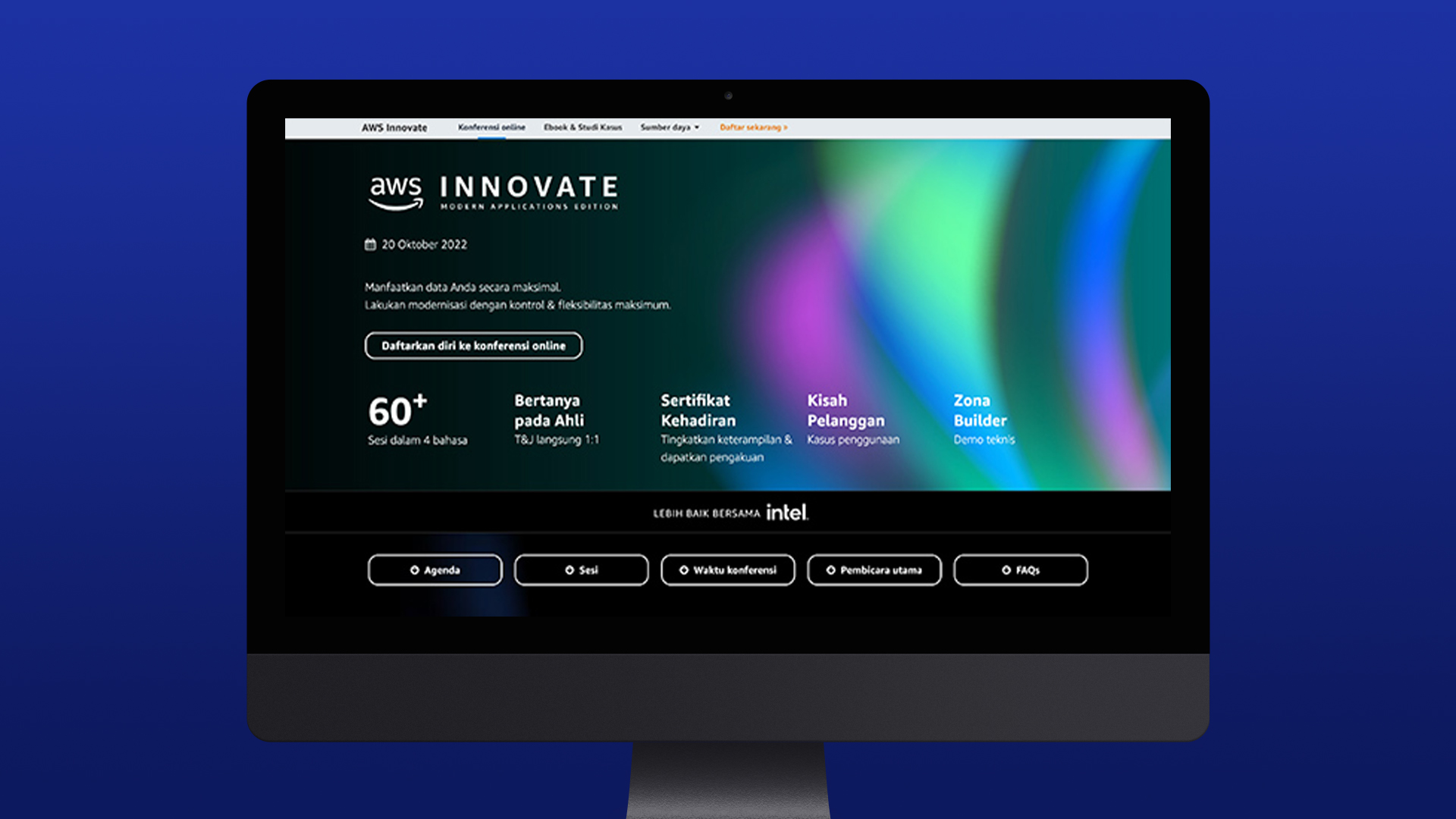 Event landing page